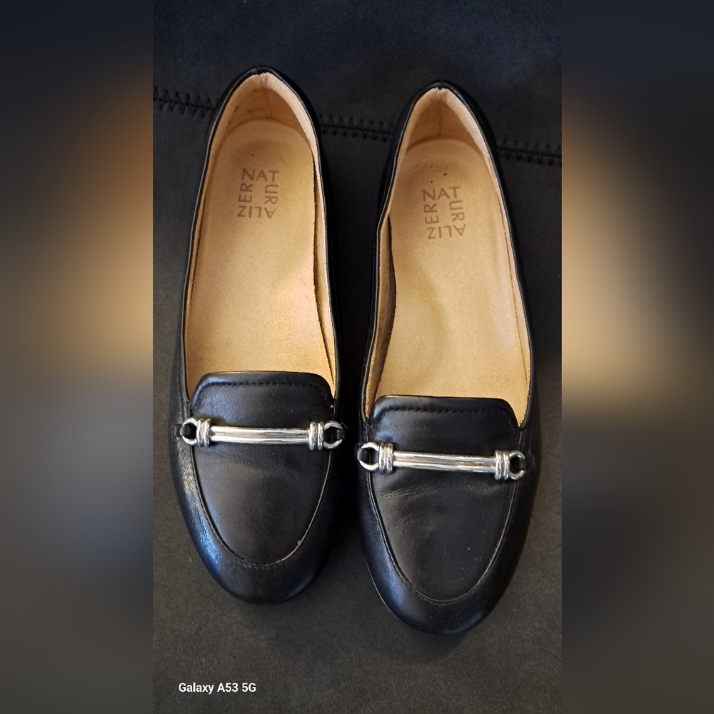 Black Leather Loafers